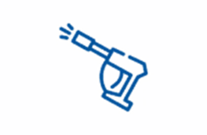 Icon representing exterior power washing services.