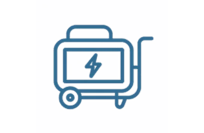 Backup generator wiring icon.